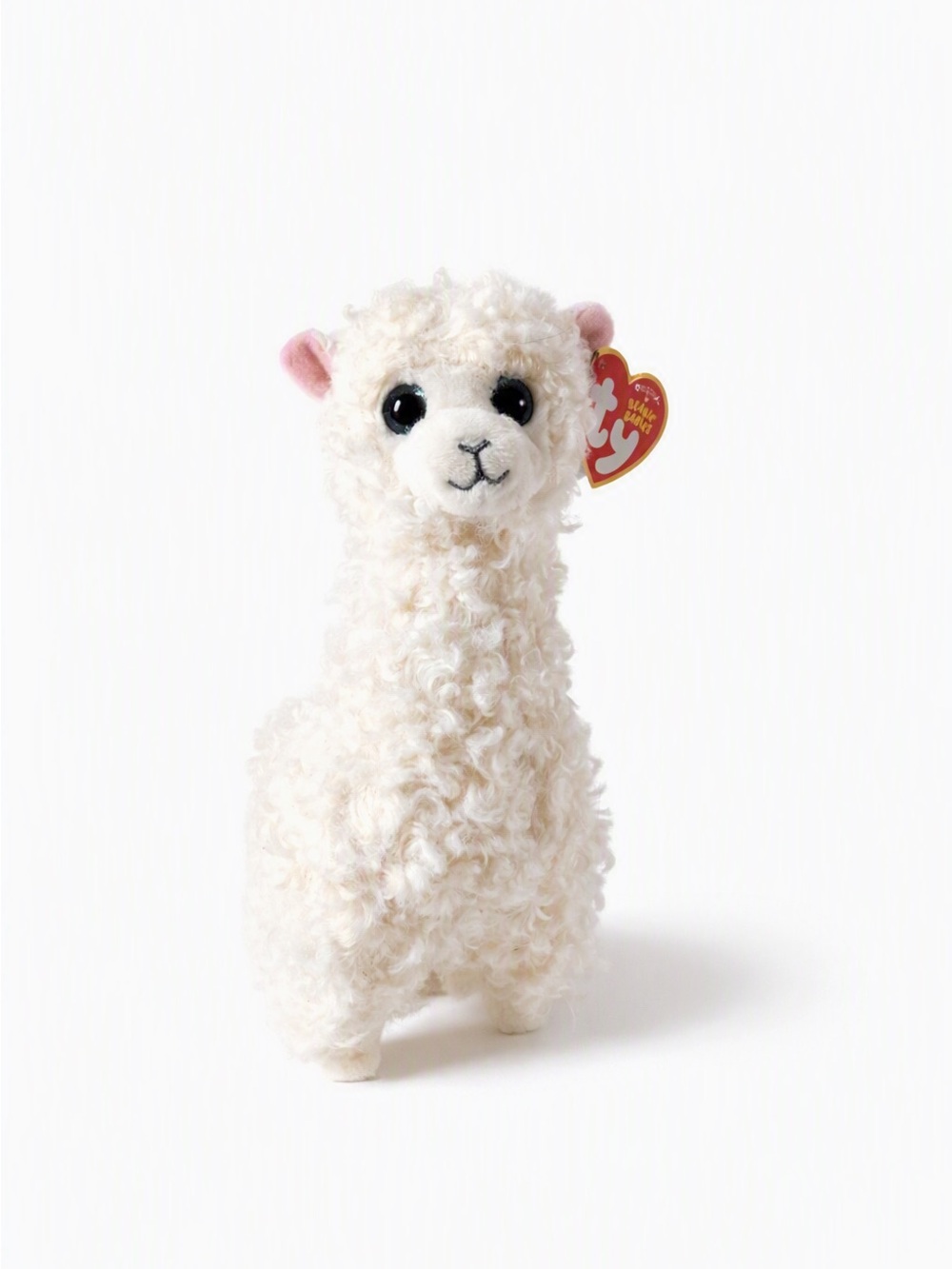 NWT Ty Beanie Lily The Llama 8” White Plush Toy